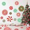 77 Pcs Christmas Candy Decals Christmas Wall Decorations Christmas Candy Floor Decals Christmas Wall Stickers Xmas Decals for Wall Holiday Candy Stickers for Xmas Candyland Party Decorations